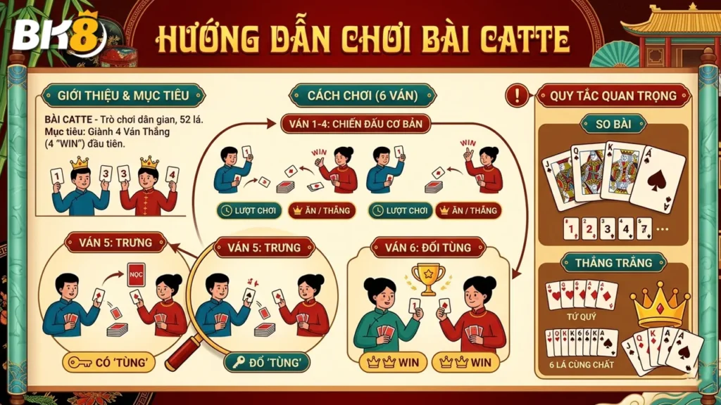 Cách chơi bài Catte