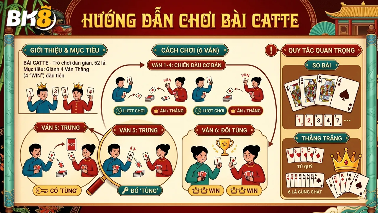 Cách chơi bài Catte