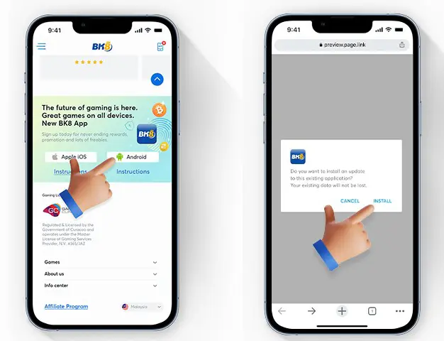 Cách tải App BK8 trên Android