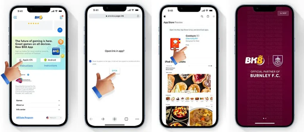 Cách tải App BK8 trên IOS